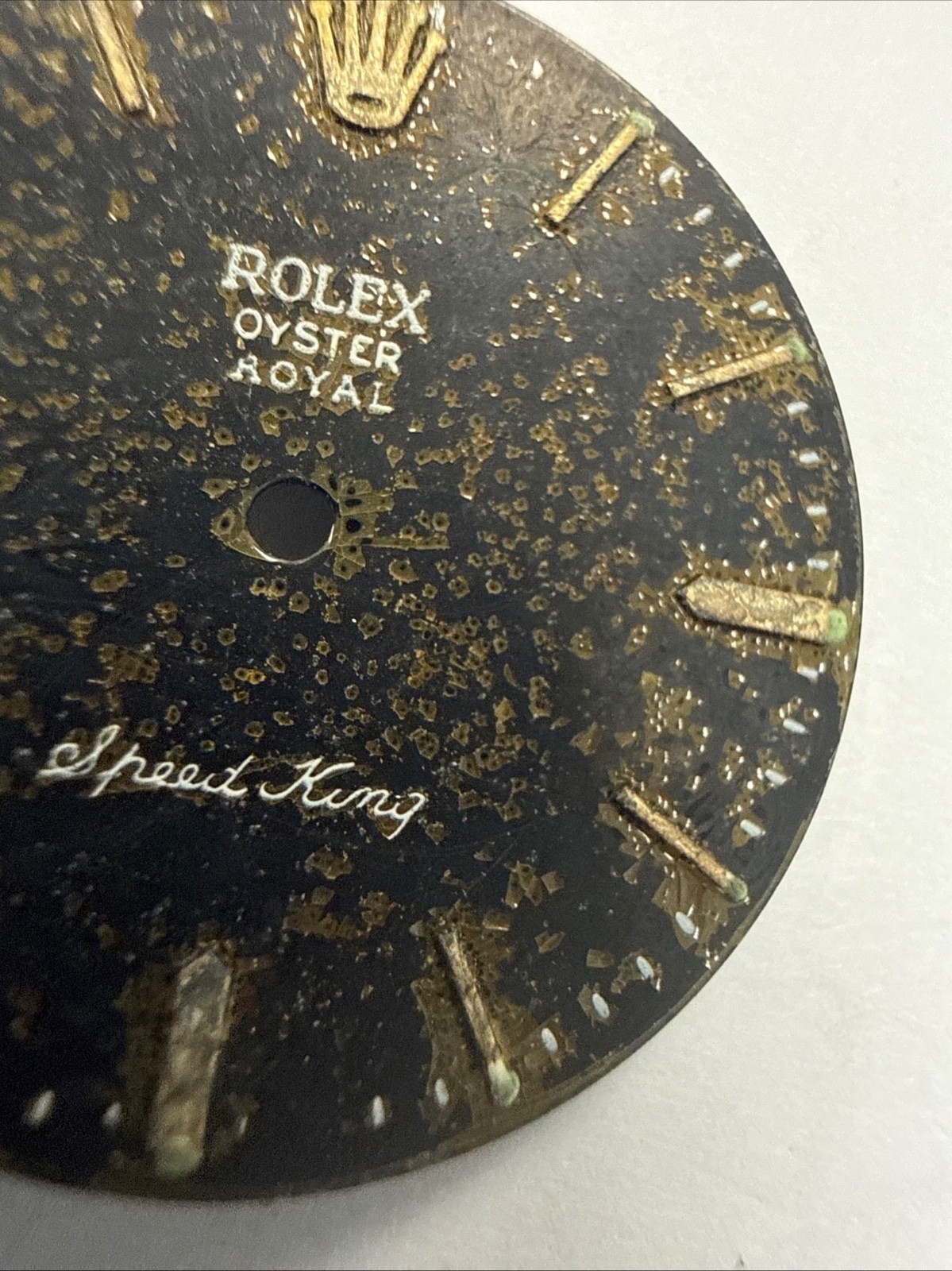 Rolex Vintage Oyster Royal Speedking Tropical Beyeler 26.9mm Dial