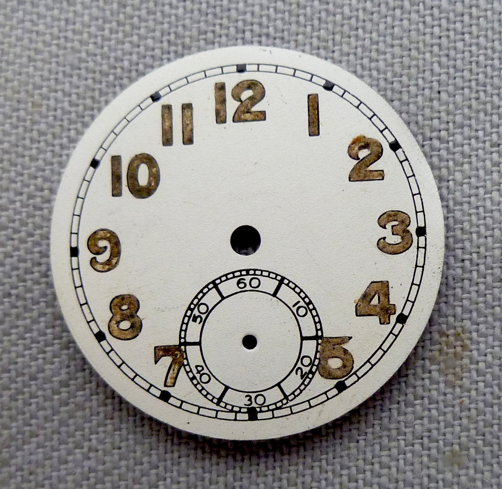 HAMILTON Military DIAL New Old Stock Early 1950s For Hamilton Cal. 987A Size 6/0