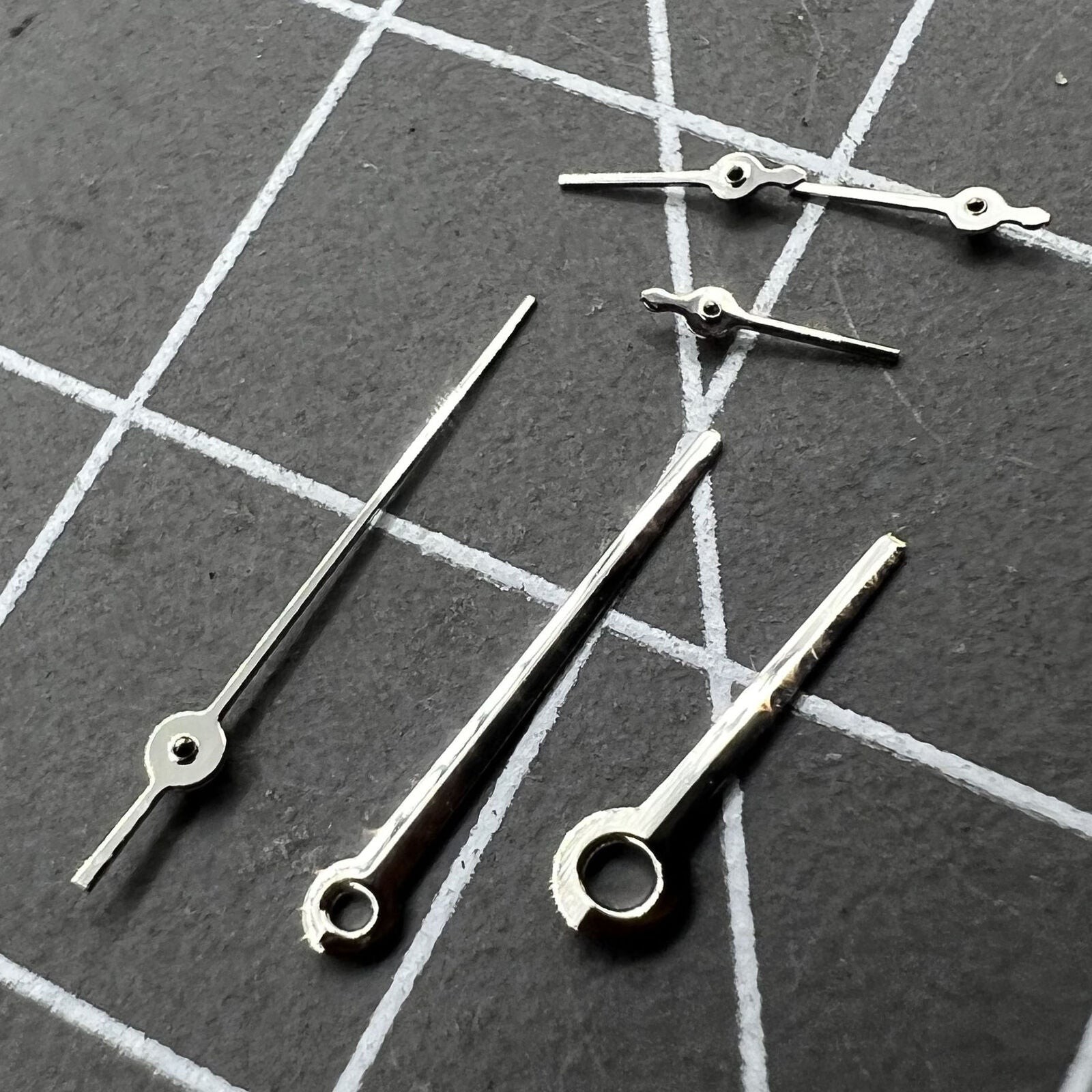 2 Sets No Lume Silver Trim Watch Hand for Movement VX3J VX9J VX7J VX3N VX9N VX42