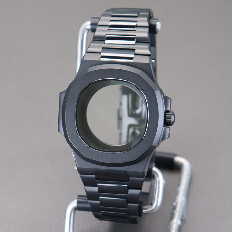 39.5mm Nautilus Mod Watch Kit Frosted Sapphire For Seiko NH35 Movement