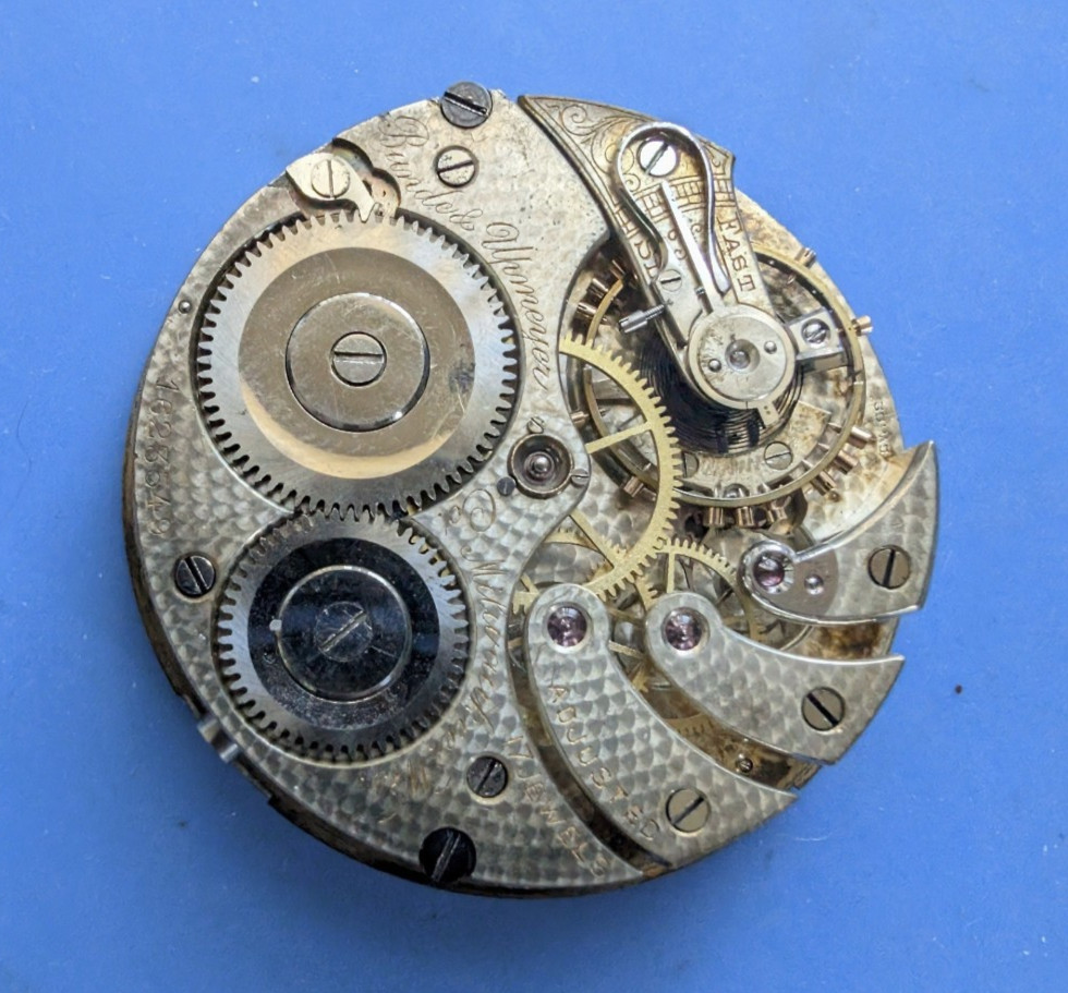 VINTAGE 43MM LONGINES PRIVATE LABEL POCKET WATCH MOVEMENT NOT RUNNING