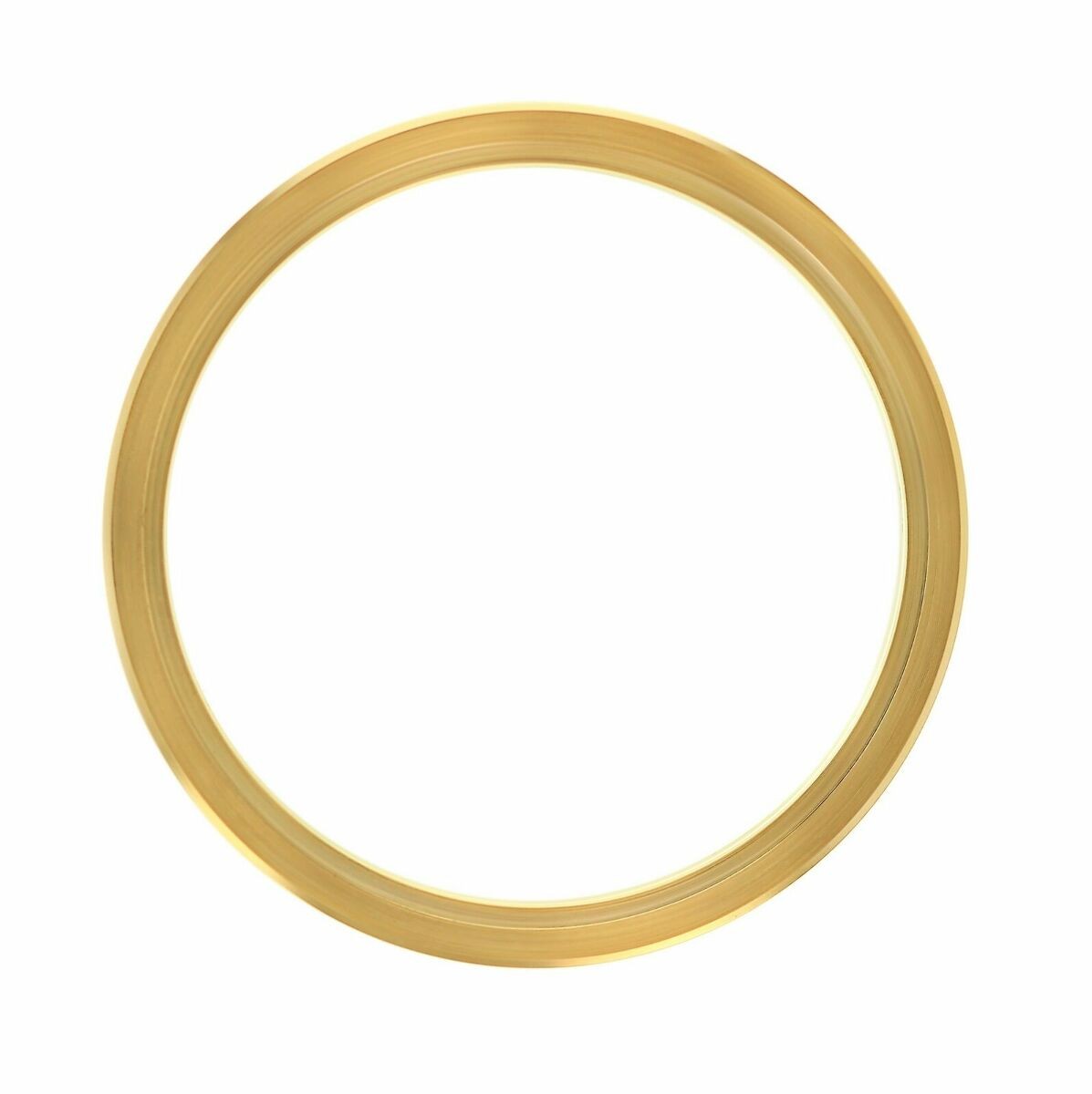 Gold Plated Smooth Domed Replacement Bezel Fits 31mm Case For Rolex Datejust