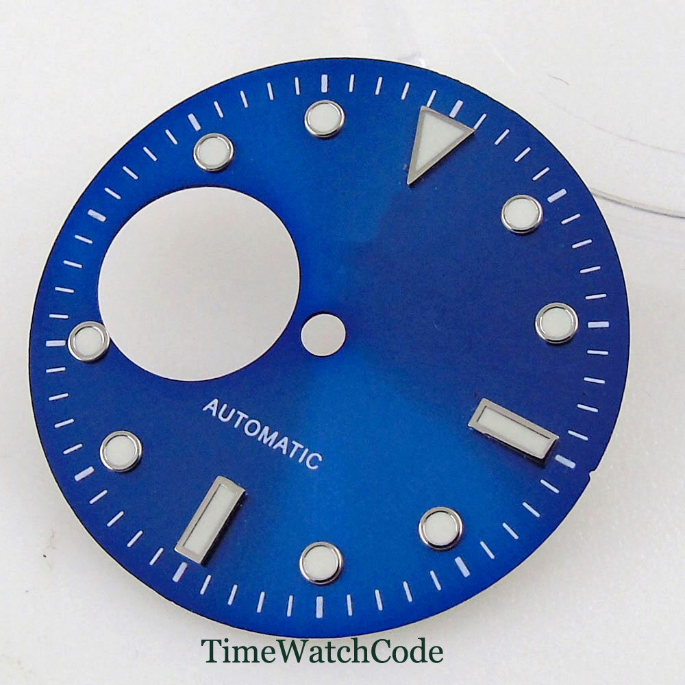 Fit NH38A 29mm Watch Dial Watches Face With Hands Luminous Blue/Black/Green/Gray