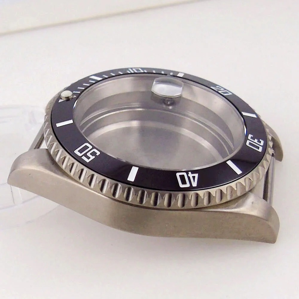 40mm 20ATM Diver Sapphire Titanium Watch Case For S NH34 NH35 NH36 ETA2824 Move