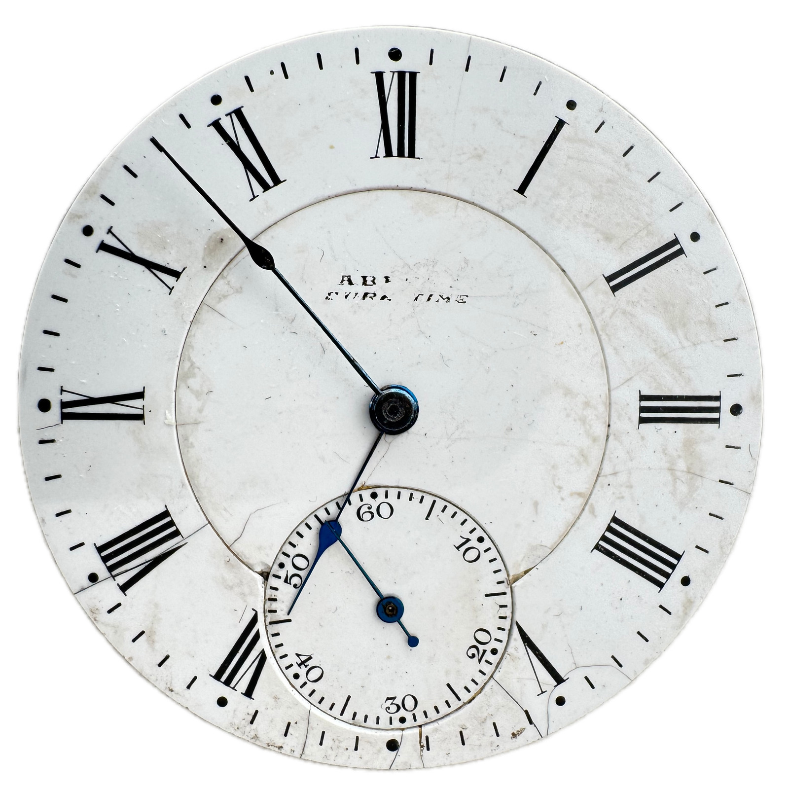 Antique 16s Howard Roman Dial Hunter Pocket Watch Movement Abbott USA 17J