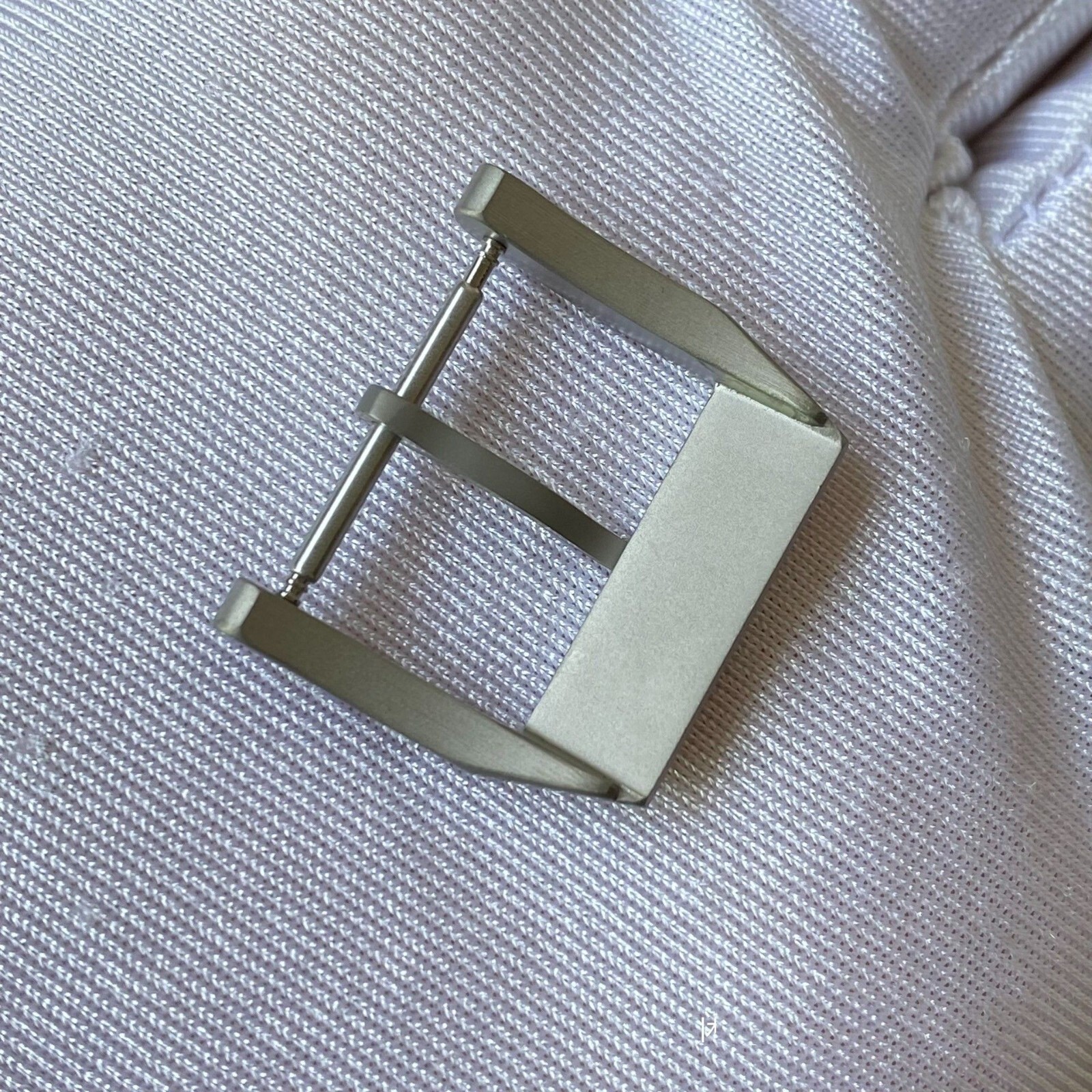 Fit for IWC Watch Band Strap 18mm Titanium Pin Clasp Brushed Tang Buckle