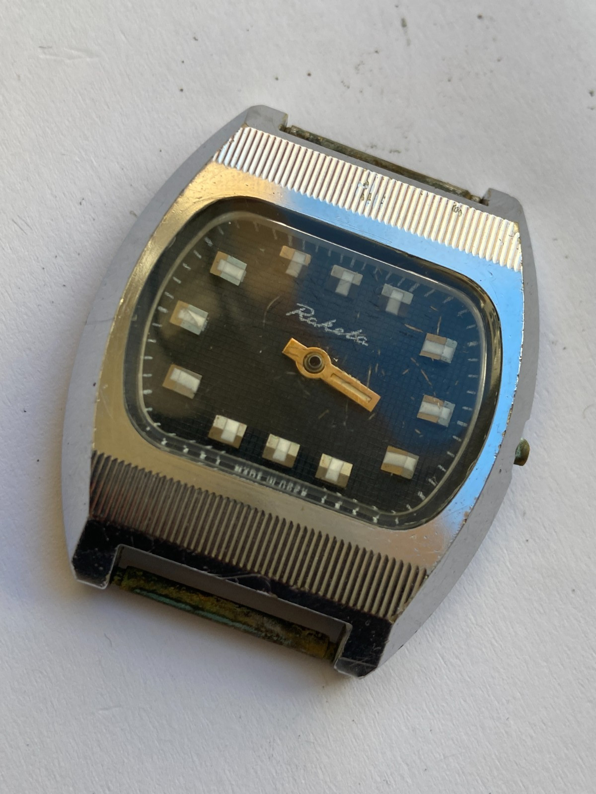 VINTAGE MEN WRIST WATCH PARTS NOT WORKING RAKETA TV CAL 2609 HA USSR