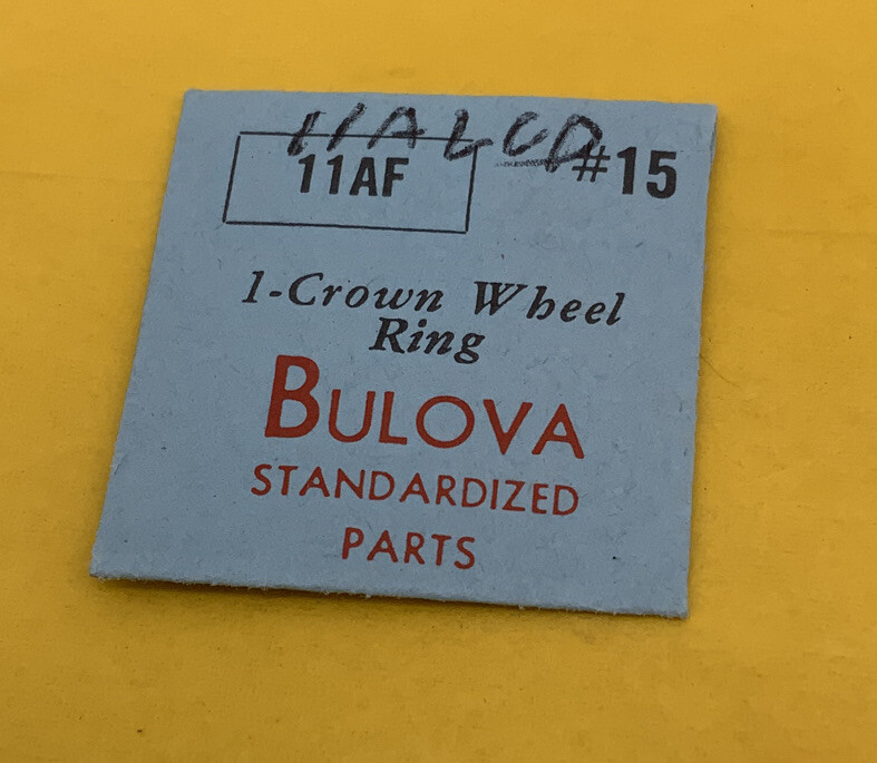 Bulova Vintage Original Crown Wheel Ring for Model 11AF Part # 15 NOS