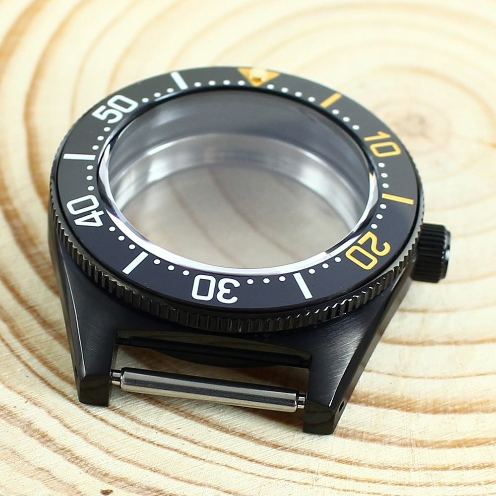 Modify Seiko Prospex Mod 20ATM Steel 40.5mm Watch Case Sapphire For NH35 36 NH38