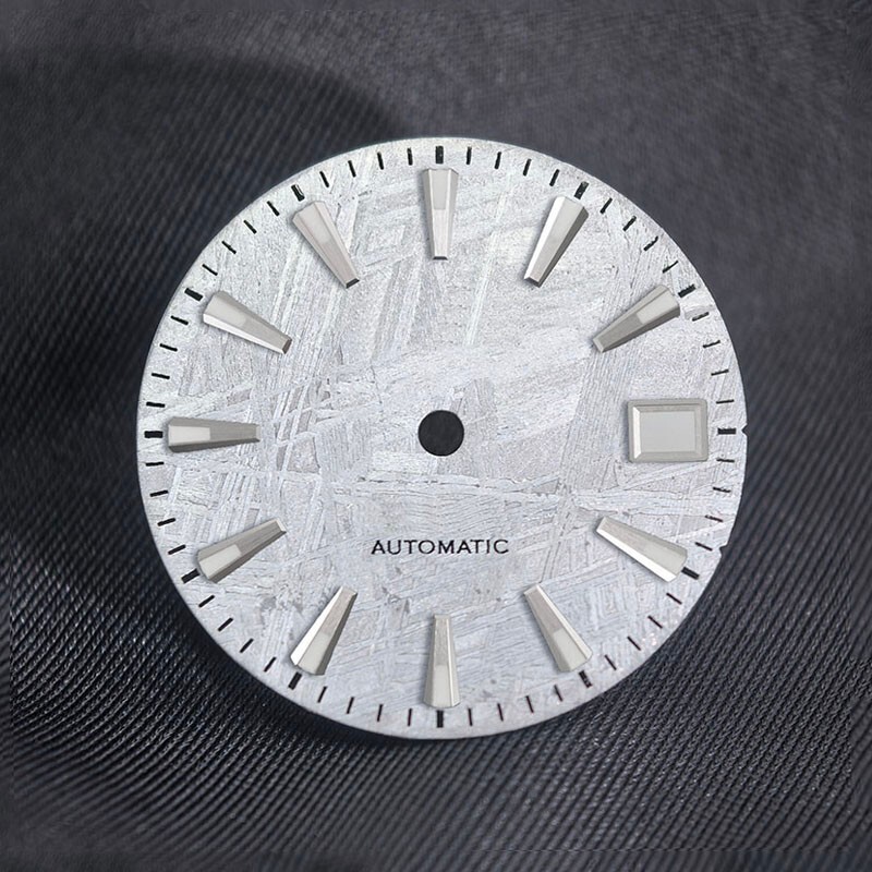 DS Natural Real Meteorite Dial 28.5MM NH35/34 Personalized custom logo and text