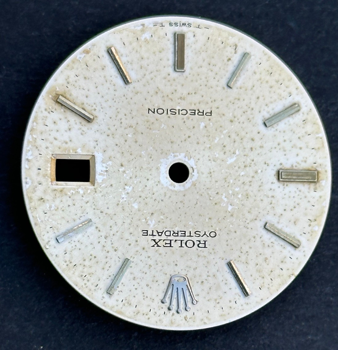 Vintage Rolex Oysterdate Precision Watch Dial For 6694