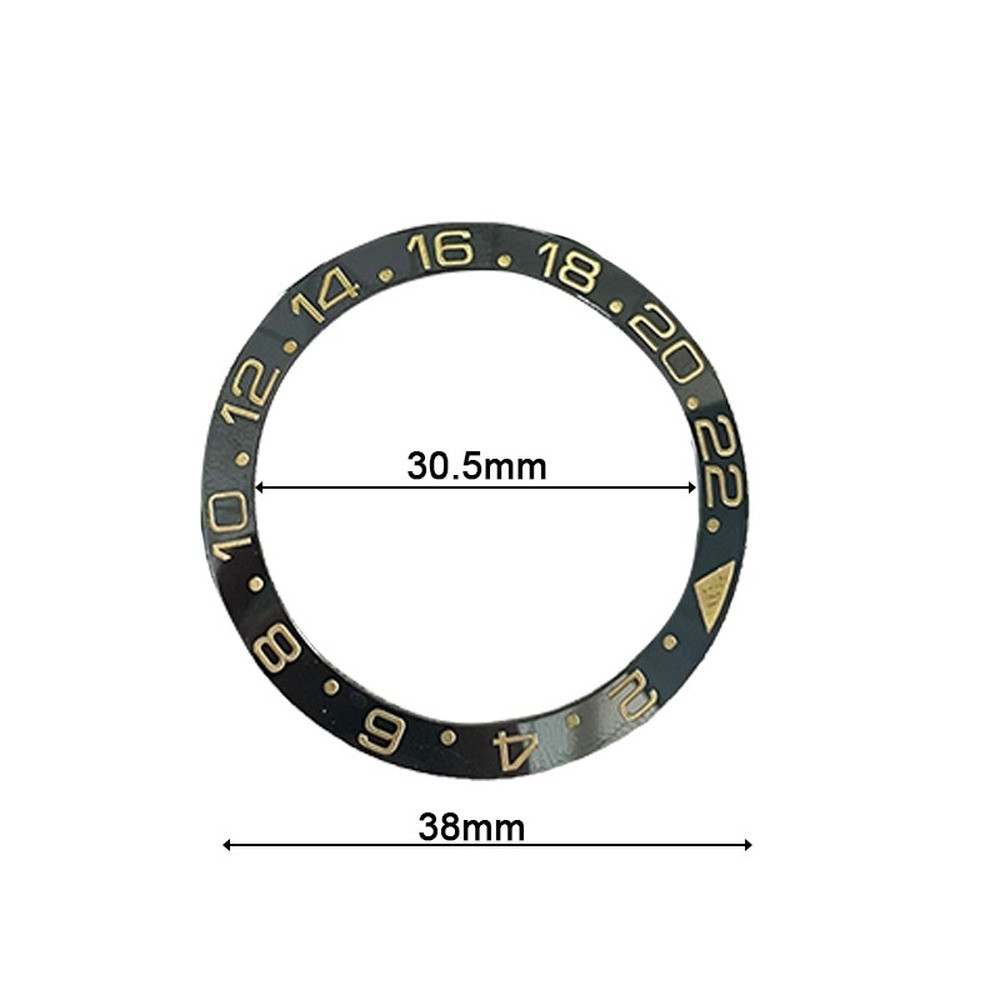 38mm Ceramic Watch Bezel Insert Super Luminous Fit for Automatic GMT Men’s Watch