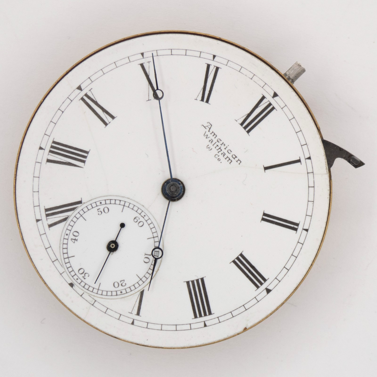 Rare Waltham Champion 16-Size 16-Jewel Antique Pocket Watch Movement, Keeps Time
