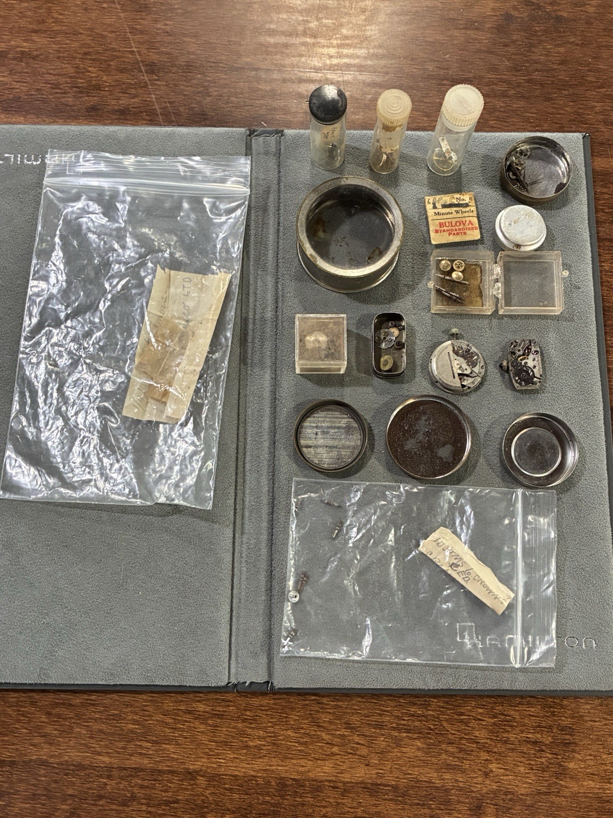 Watchmaker parts, All for repair or parts. Warwick, Jos Boillat Fils ,etc Lot #8