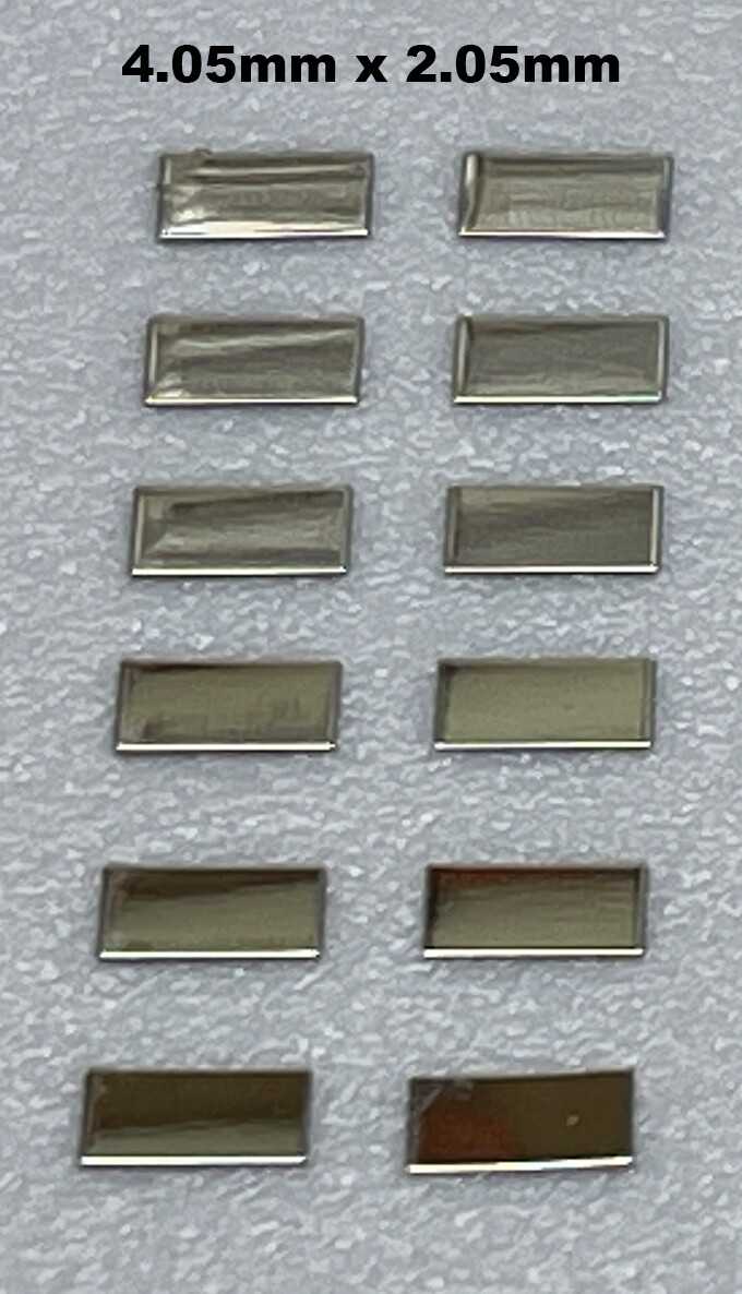 SILVER GOLD BLACK Watch Dial Hour Markers Numbers Numerals Rectangles bars