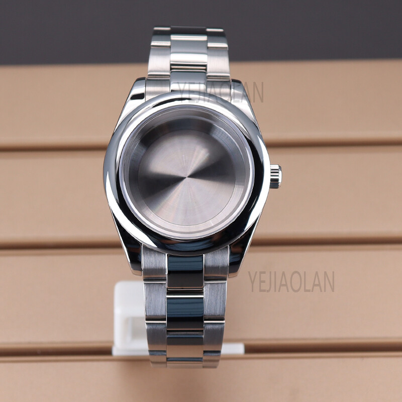for NH35/36 8215 movement 36mm/39mm watch case oyster bracelet sapphire glass