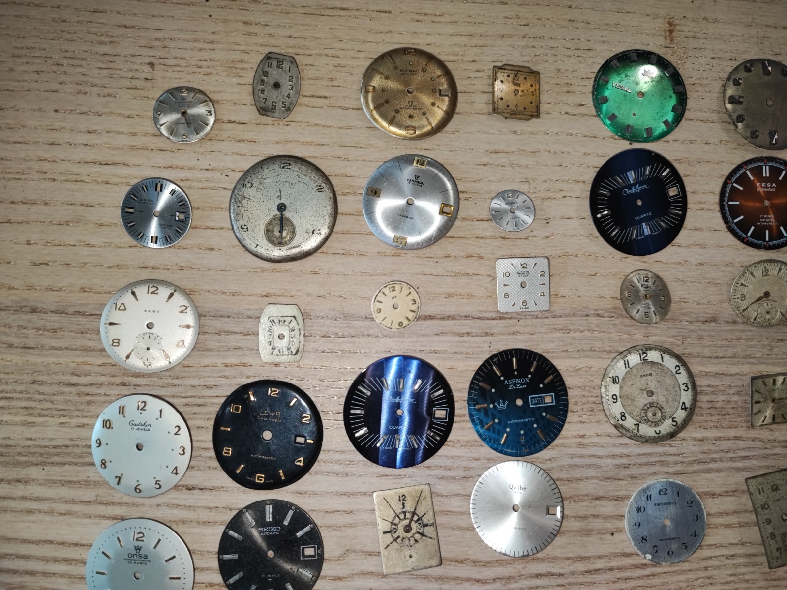 Mix Watch Dial lot random conditions and sizes