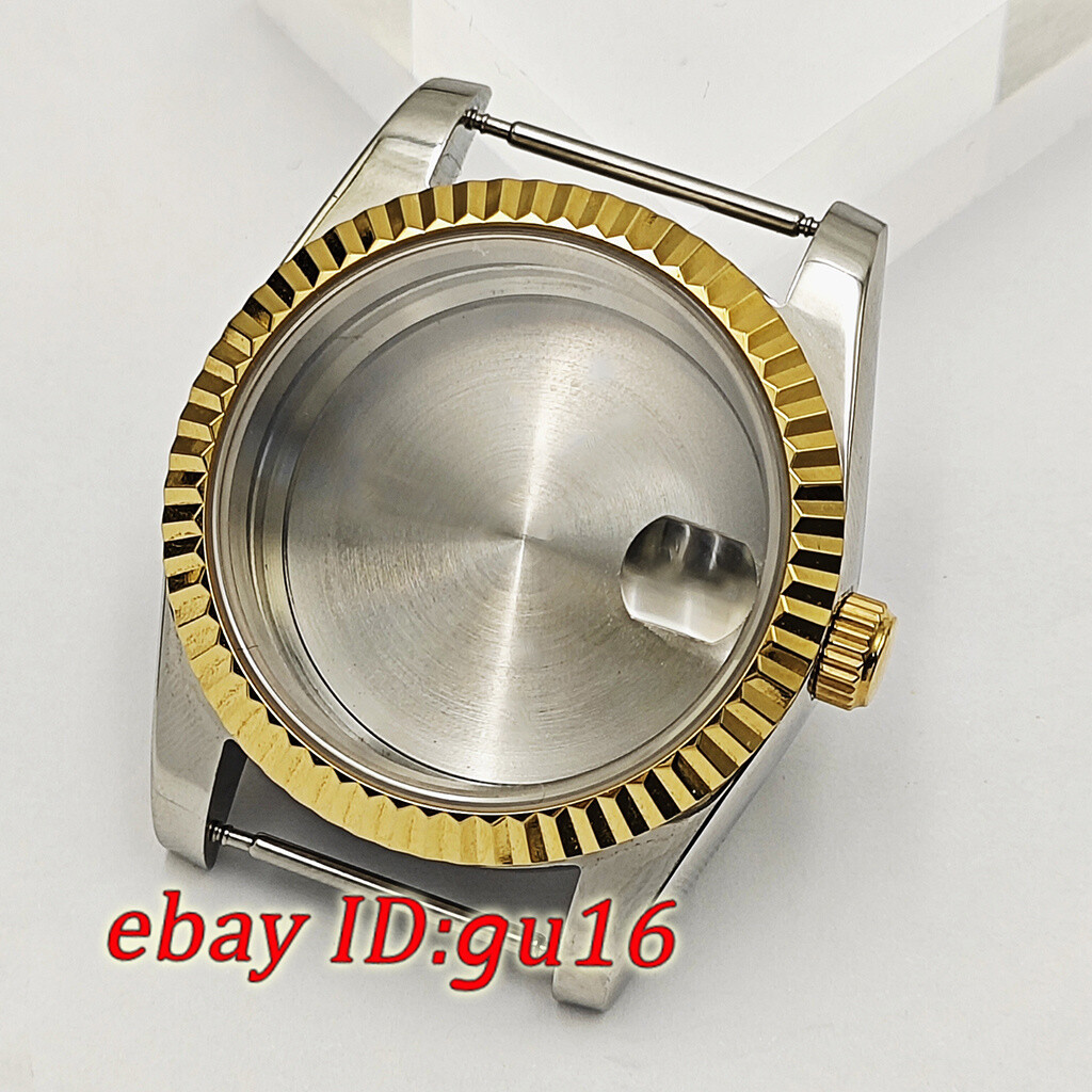 36mm 39mm watch case gold silver fit NH35 NH36 Miyota 8215 ETA 2824/2836 DG2813