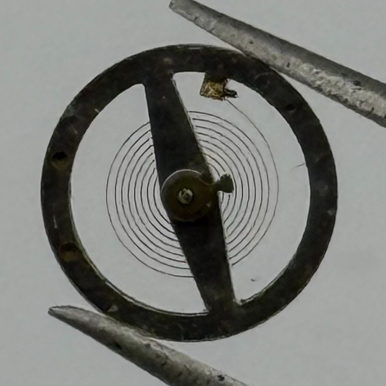 OC R7 DGT Balance Wheel Complete And Spring 10½”’ 1534 Watch Movement Parts NOS