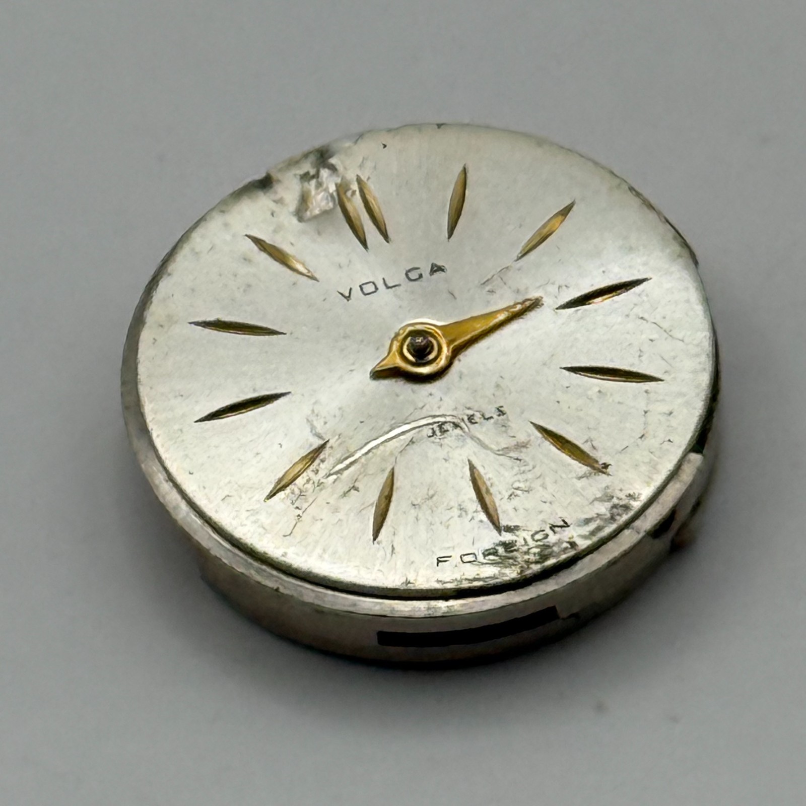 Chaika 1600 Watch Movement Volga Foreign Manual Wind Vintage Parts Repair 16.4mm