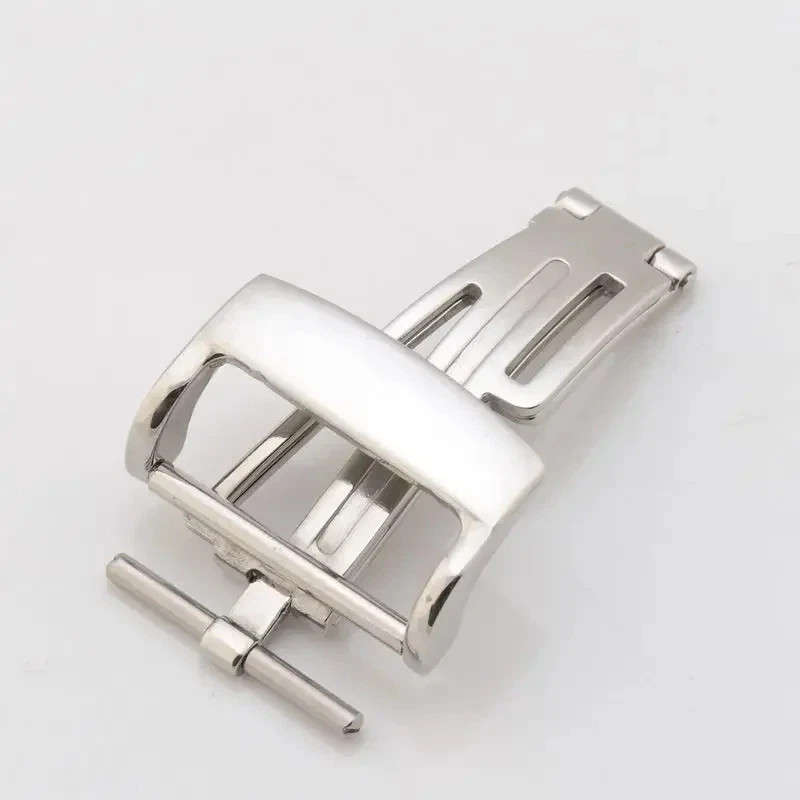 Solid Watch Strap for AP 18mm Seamless Steel Butterfly Buckle Folding Clasp Band