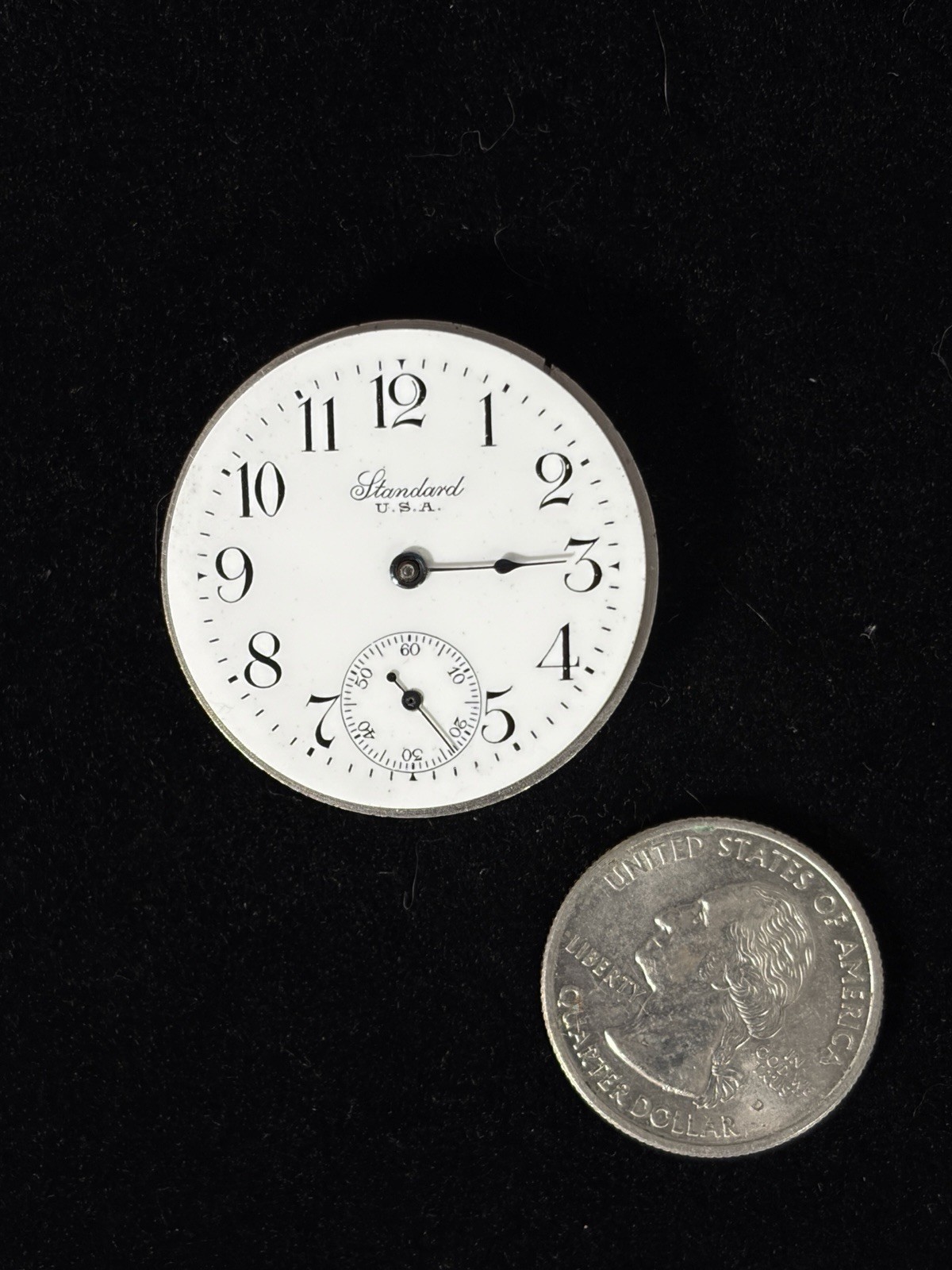 Antique NY Standard 7 Jewels Pocket Watch Movement Serial 001326 For Parts