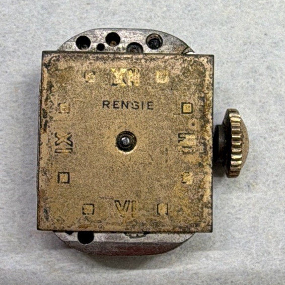 Rensie Mechanical Manual Wind Watch Movement Metal w/ Crown
