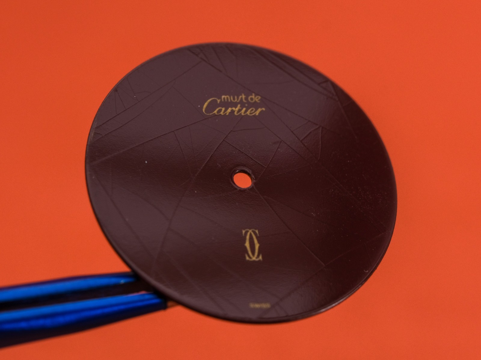 Authentic Cartier Must de Cartier Burgundy Dial
