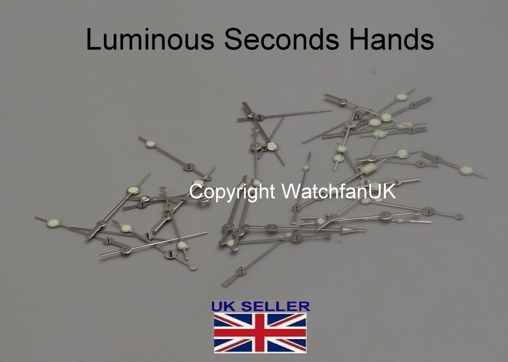 Assortment of Luminous Seconds Hand Good For ETA Seiko 0.2mm
