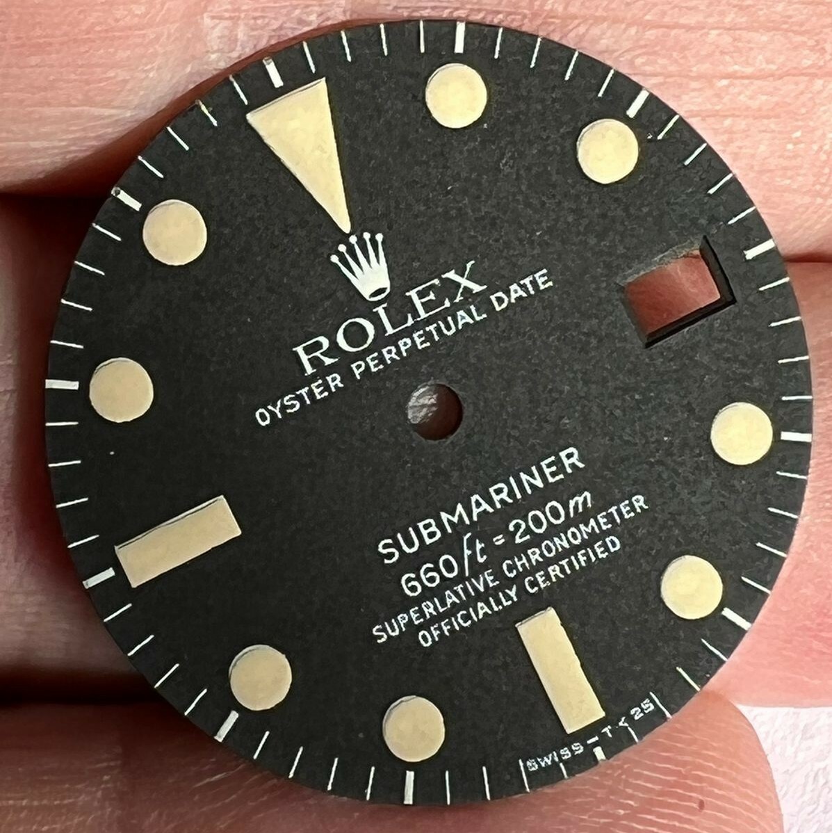 ROLEX 1680 SUBMARINER DATE DIVE 200M TRITIUM PATINA DIAL 100% GENUINE #1524