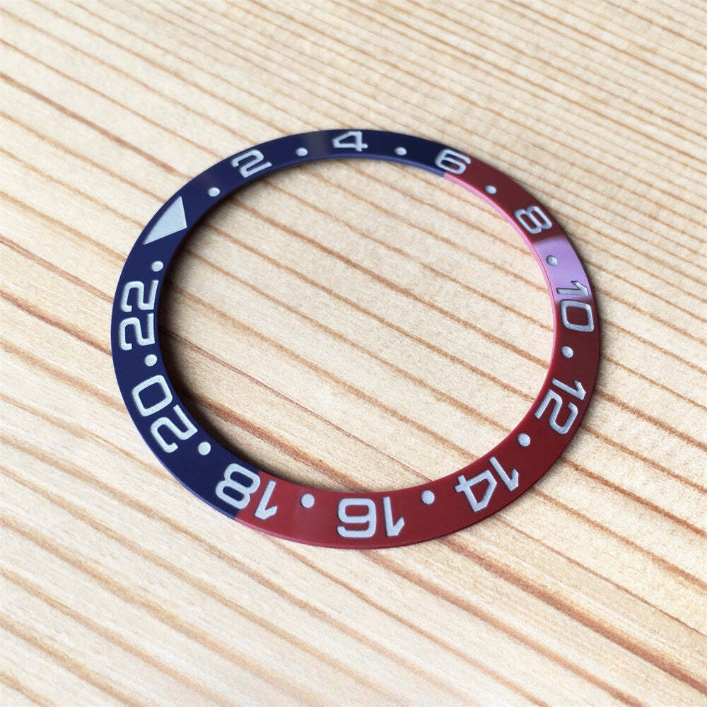 Carve White Gold Ceramic Bezel Insert for Rolex GMT Master II Watch