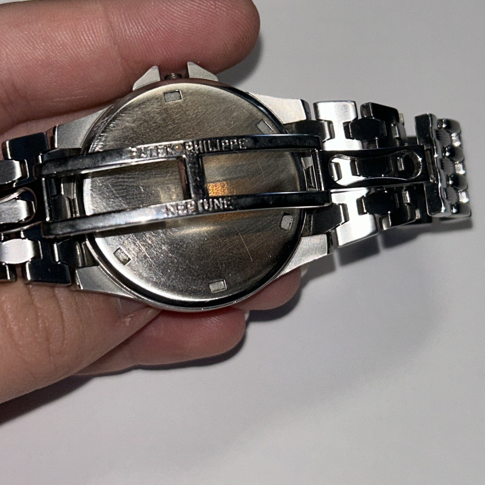 COLLECTIBLE PATEK PHILIPPE NEPTUNE Ref. 5080/1 All S.Steel Case + Bracelet Only