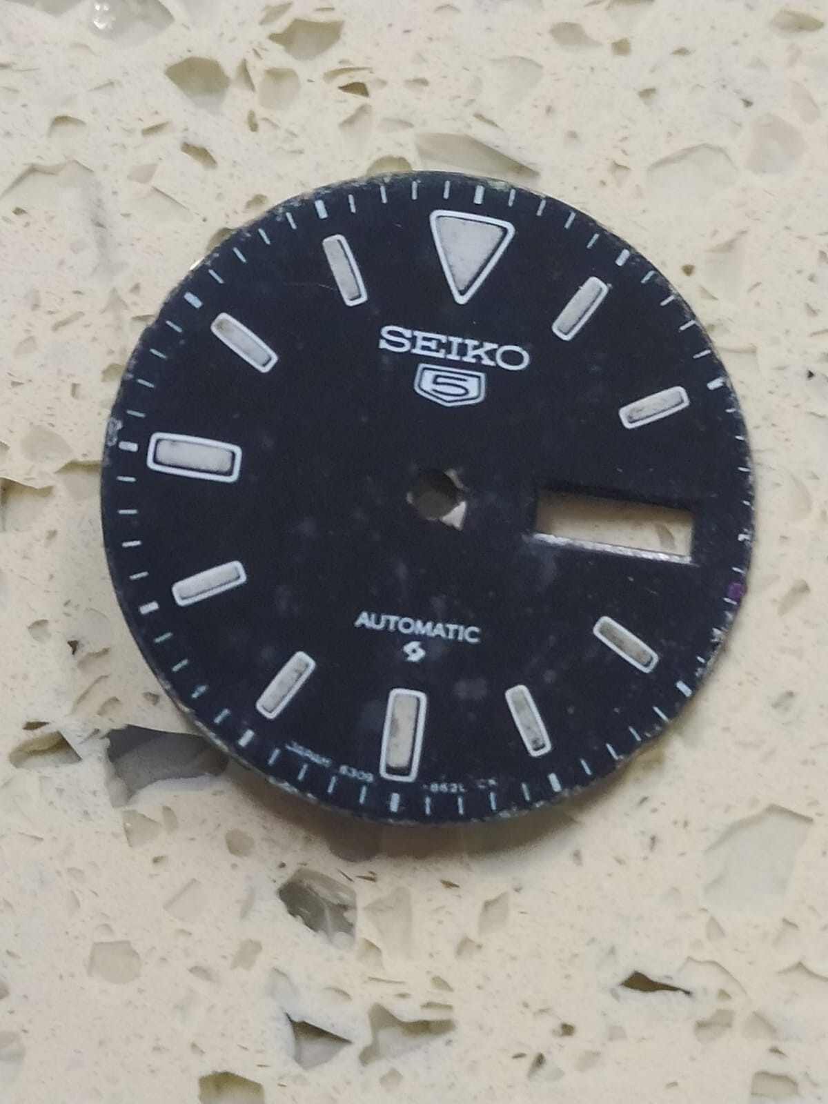 Original SEIKO 5 AUTOMATIC 6309-862L BLACK DIAL Part Used