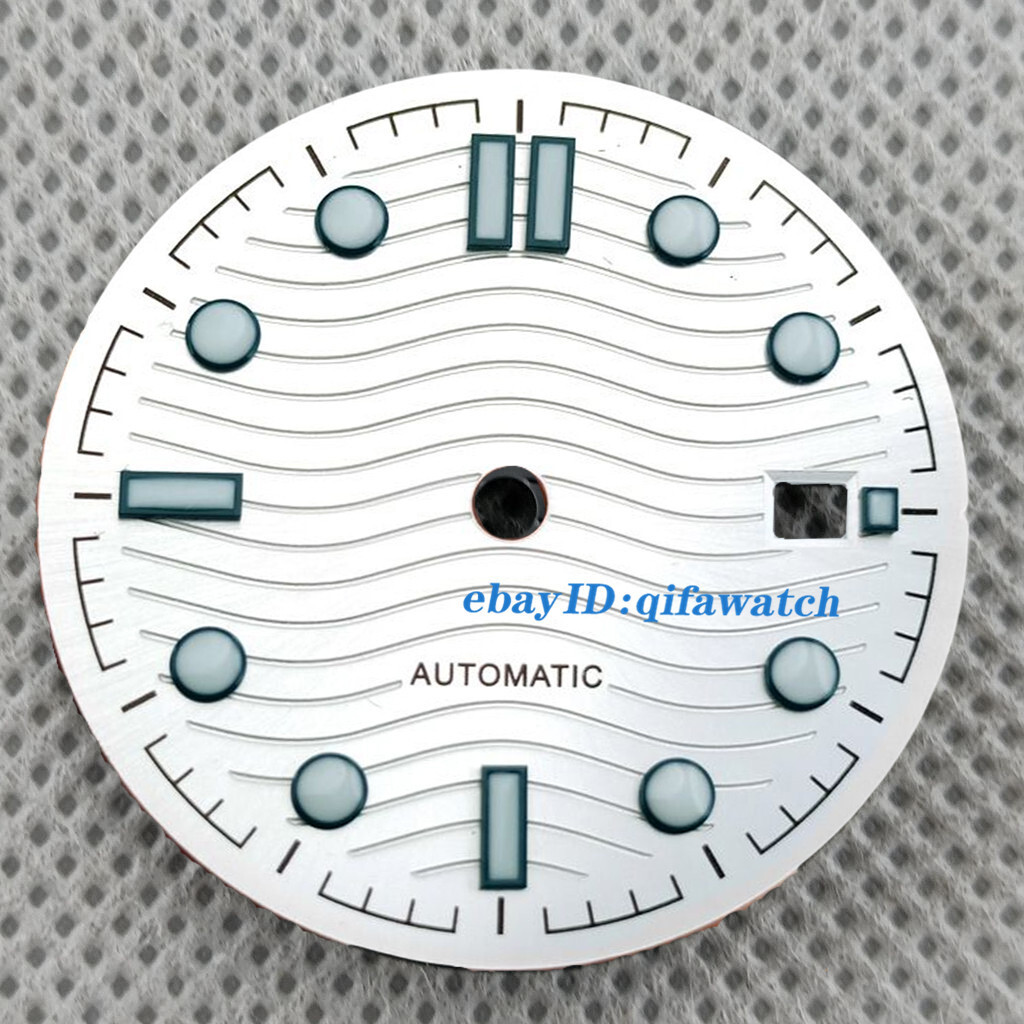 31mm Black Blue Green Watch Dial Fit NH35 NH36 Automatic Movement