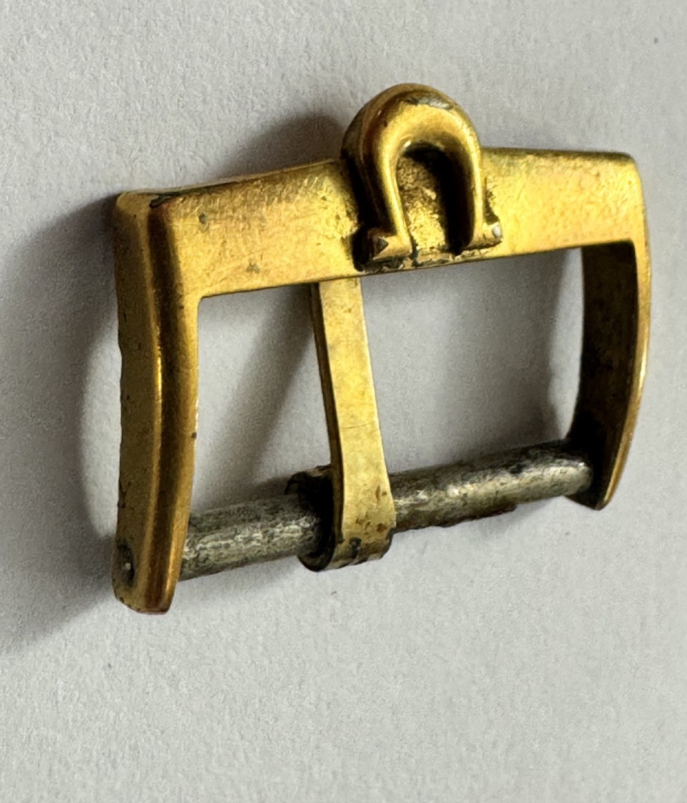 Vintage Omega Gold Plated Buckle Vintage Very Rare Original 16mm