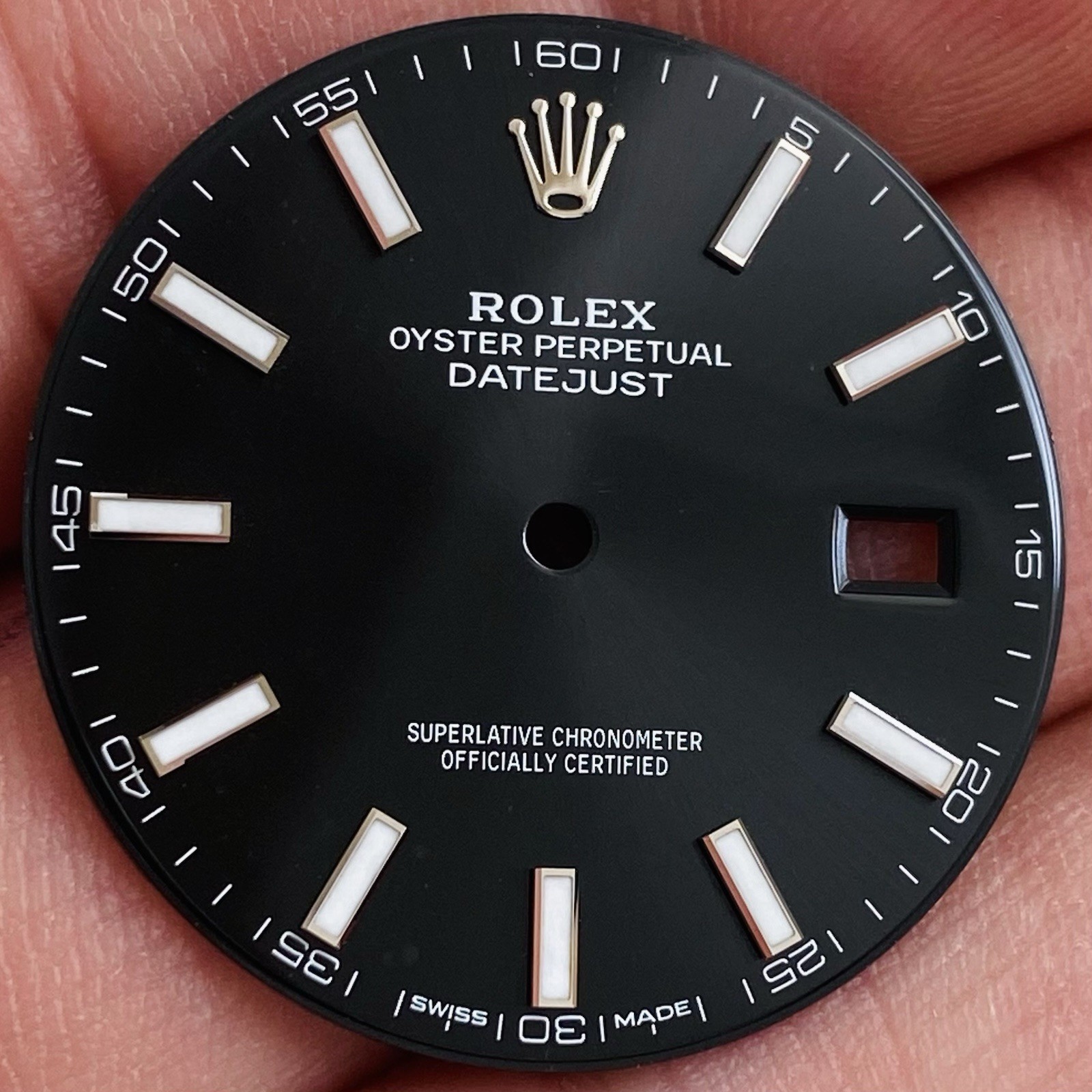 Rolex Black Dial For Datejust 41mm Model Ref 126300 & 126334