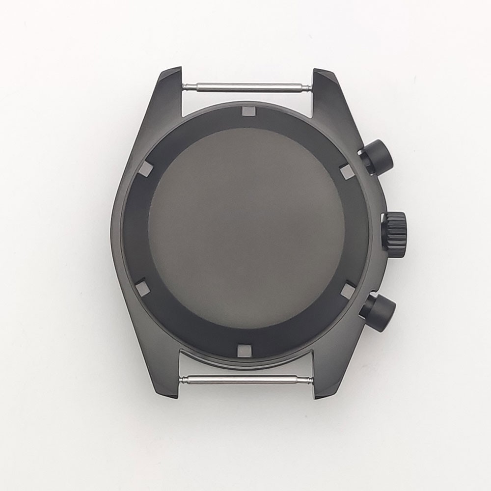 40mm Stainless steel Watch Case Set Multi-functional Timing for VK63 Movement