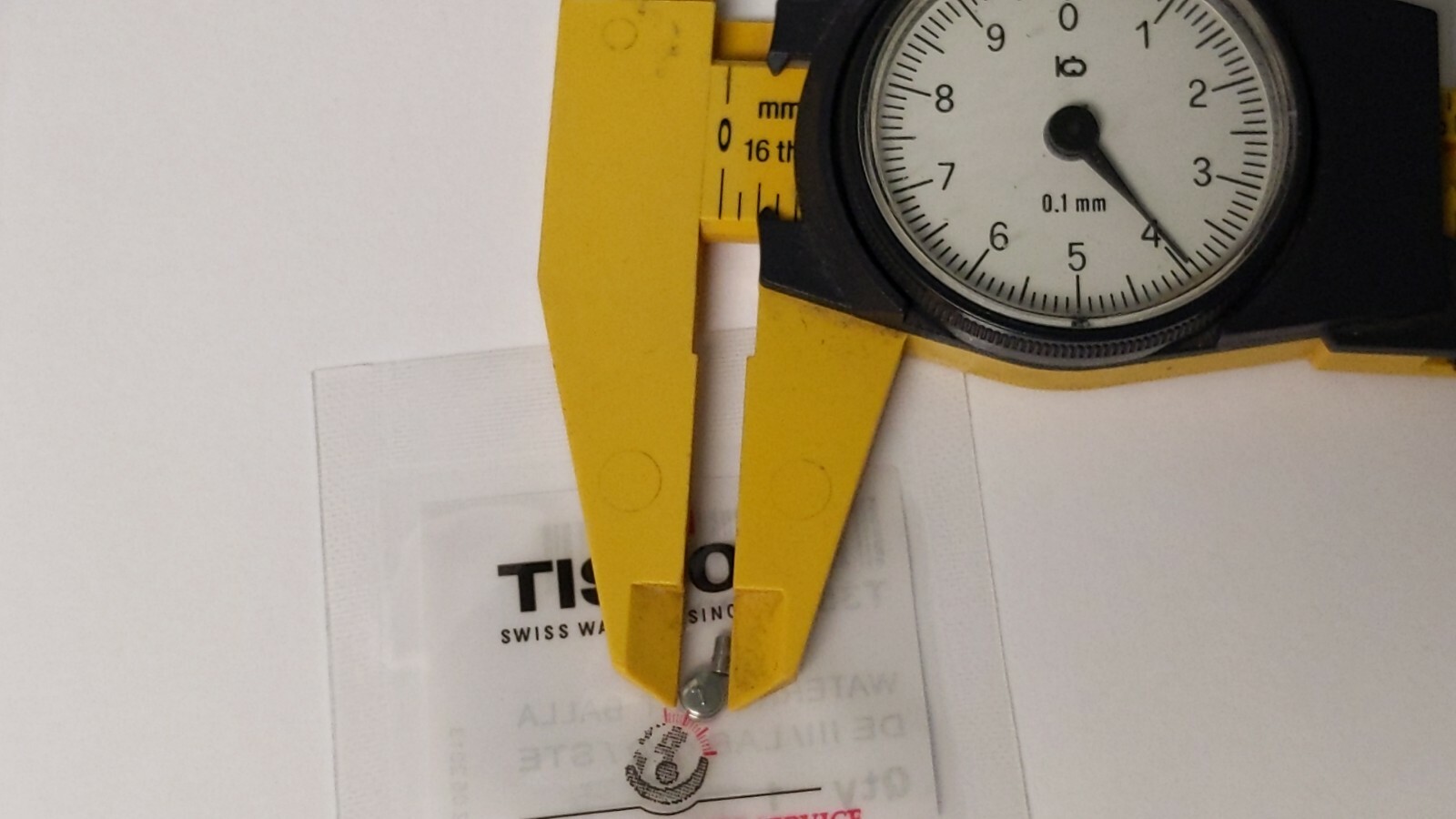 Genuine Tissot CROWN and tube LADY S/S T350020068 WHITE water T02 NEW/SEALED DEI