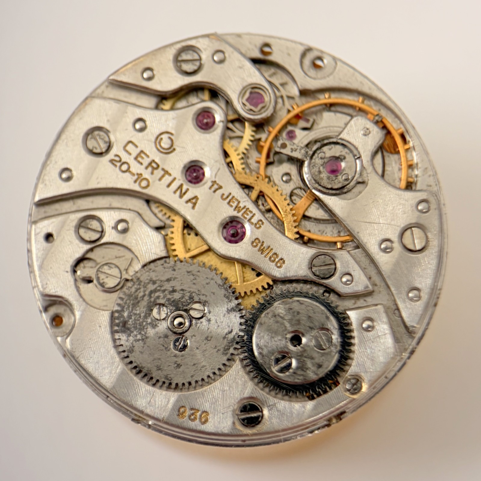 Frederic Piguet 21 Certina 926 Watch Movement Part Balance Spring Plate Fork