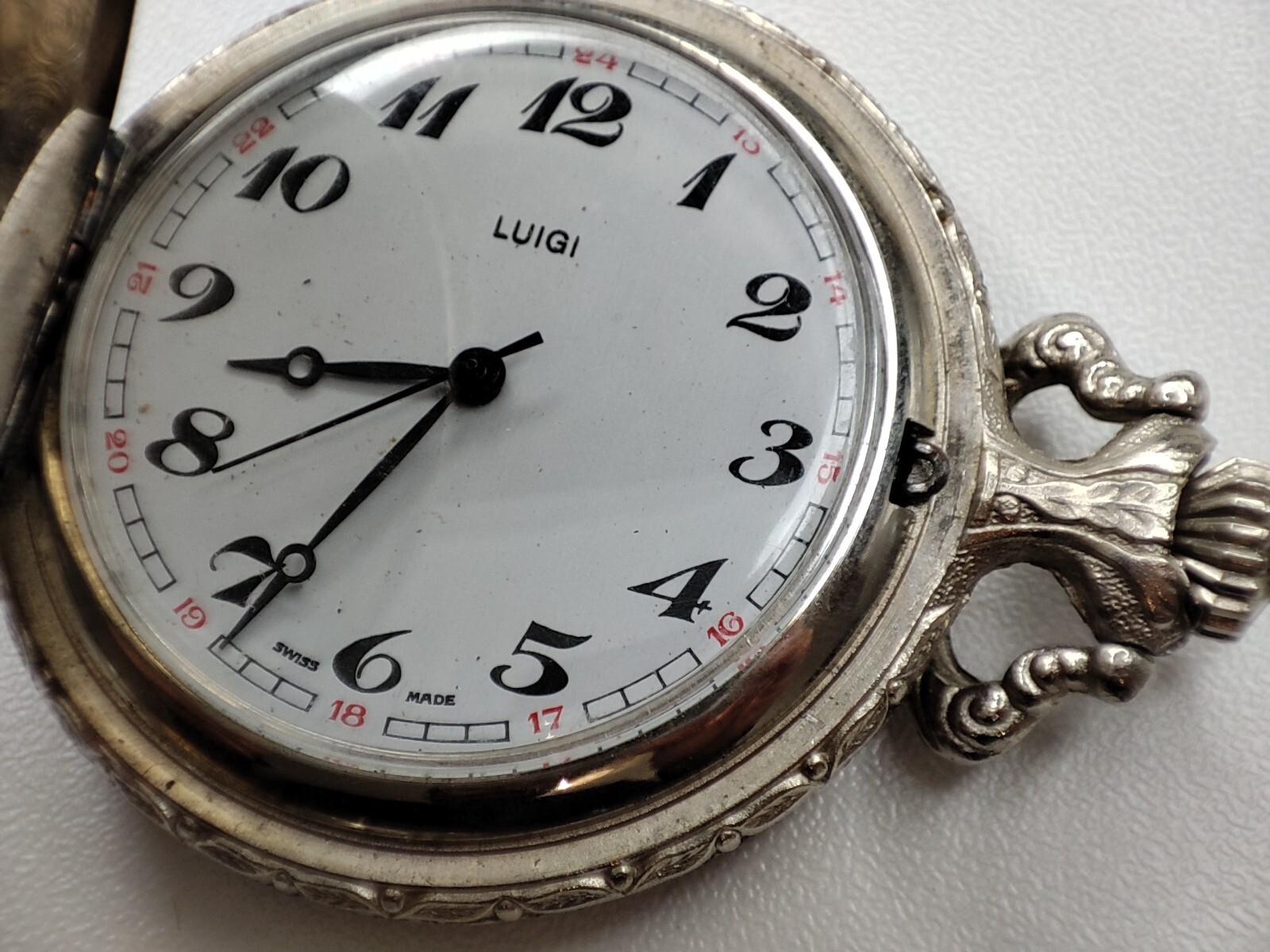 plowing horses working in the field pocket Watch 420 movement 48.7 mm for parts