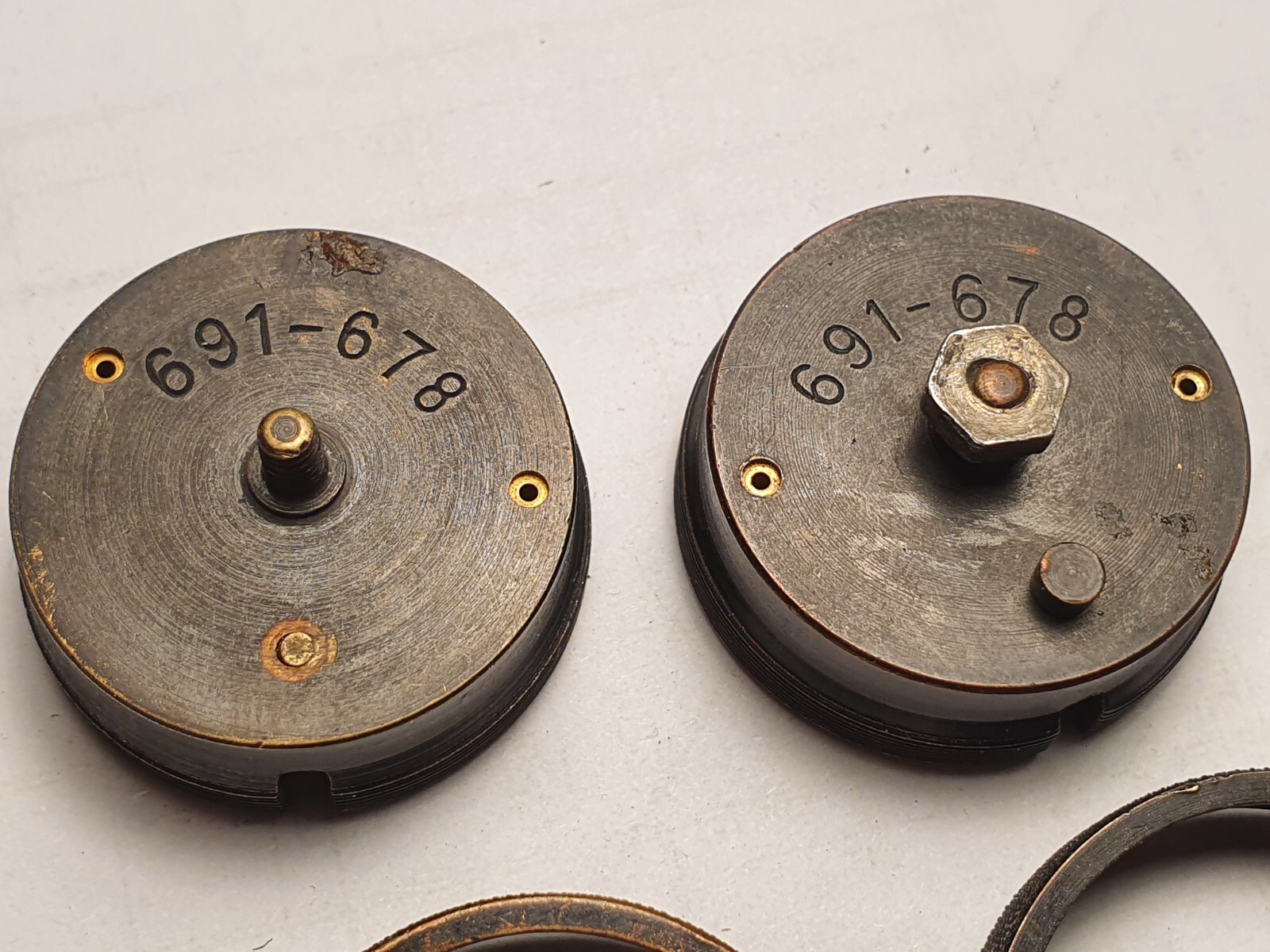 VTG Elgin 691-678 24 hour Military Aircraft Gun / Bomb Camera watch cases 2 x