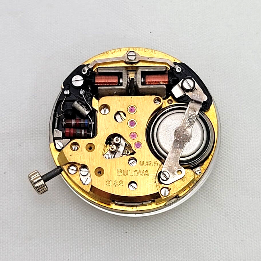 🔥🔥 BULOVA ACCUTRON – Movement + Dial + Crystal + Back Gasket & Retaining Ring!