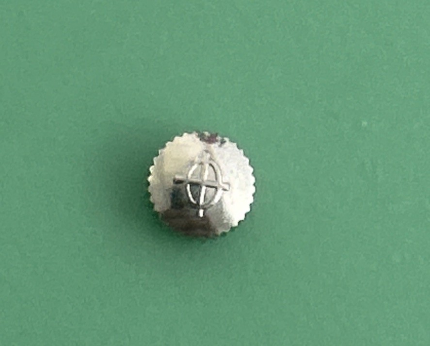 Zodiac Watch Crowns – Silver Toned – 4.47mm dia. – 2.76 mm thick – Exc. Cond.