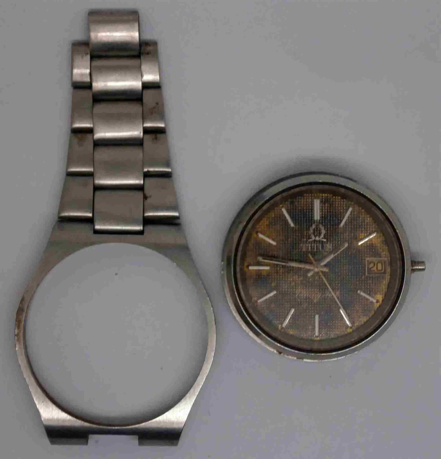 VTG TITUS Tuning Fork Steel Wristwatch. Ref: 9308. Cal: 9162. For Repairs