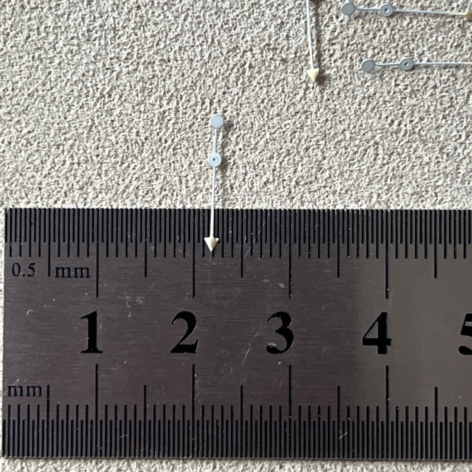 Waltham Watch Second Hand White w/ Arrow Total Length 14.5-15 mm