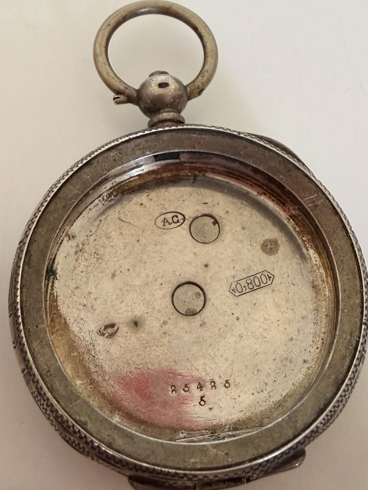 Lot of 5 Antique 800 Silver Pocket Watches & Cases Repair Spares Parts