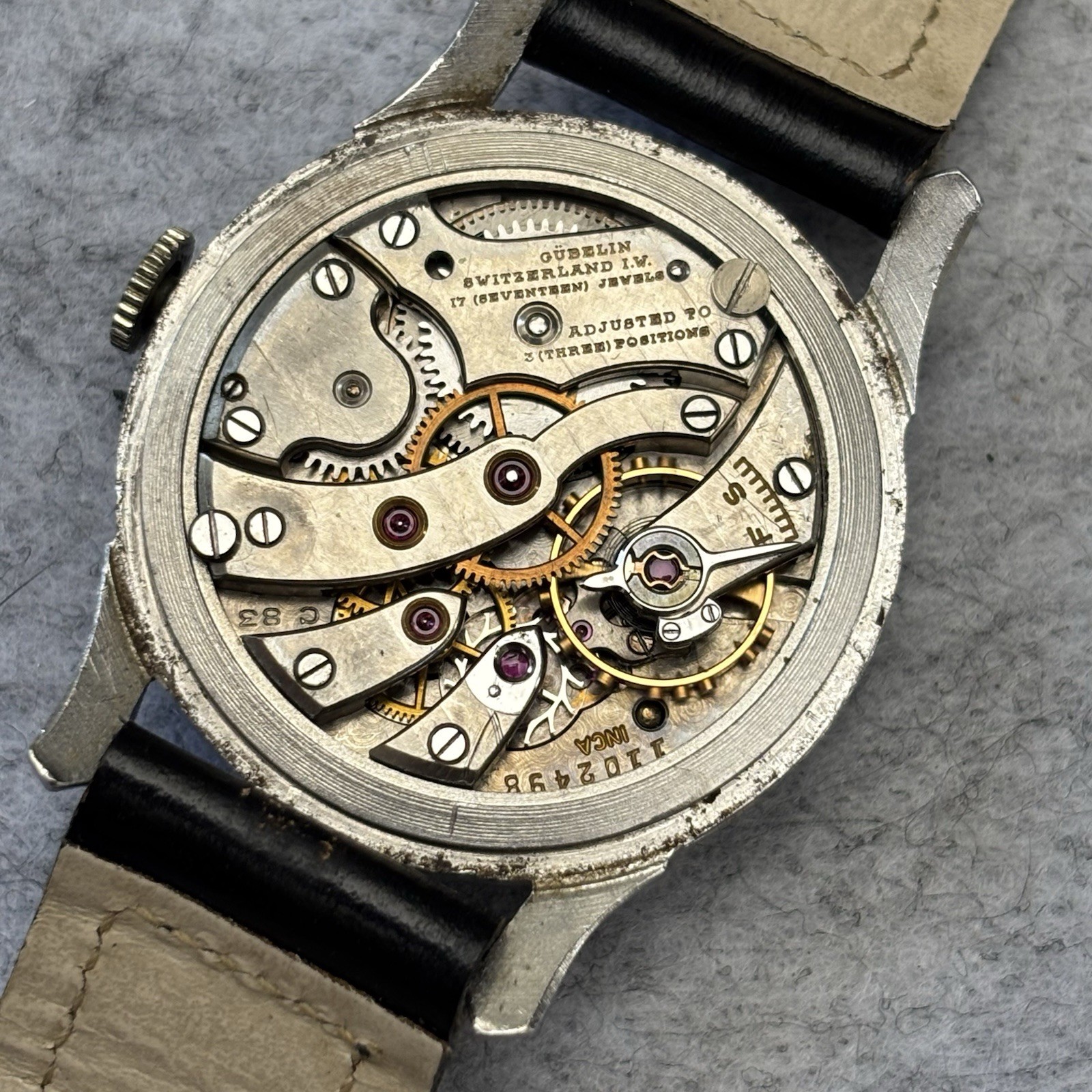 Vintage Gueblin Manual Intl. Watch Co 33mm IWC Calatrava Cal 83 Stainless – Runs