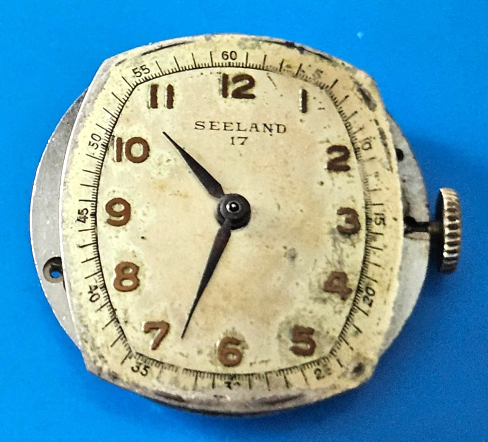 SEELAND 17J Watch Movement (REMOVED FROM GOLD CASE/BALANCE RUNS) lot76