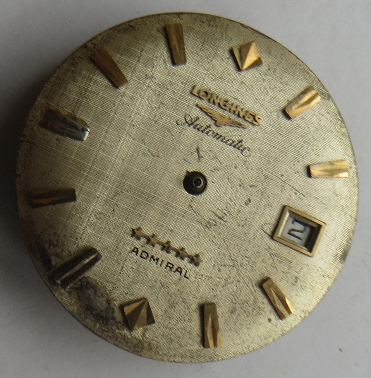 Longines Admiral automatic date mens wristwatch movement & dial cal. 506