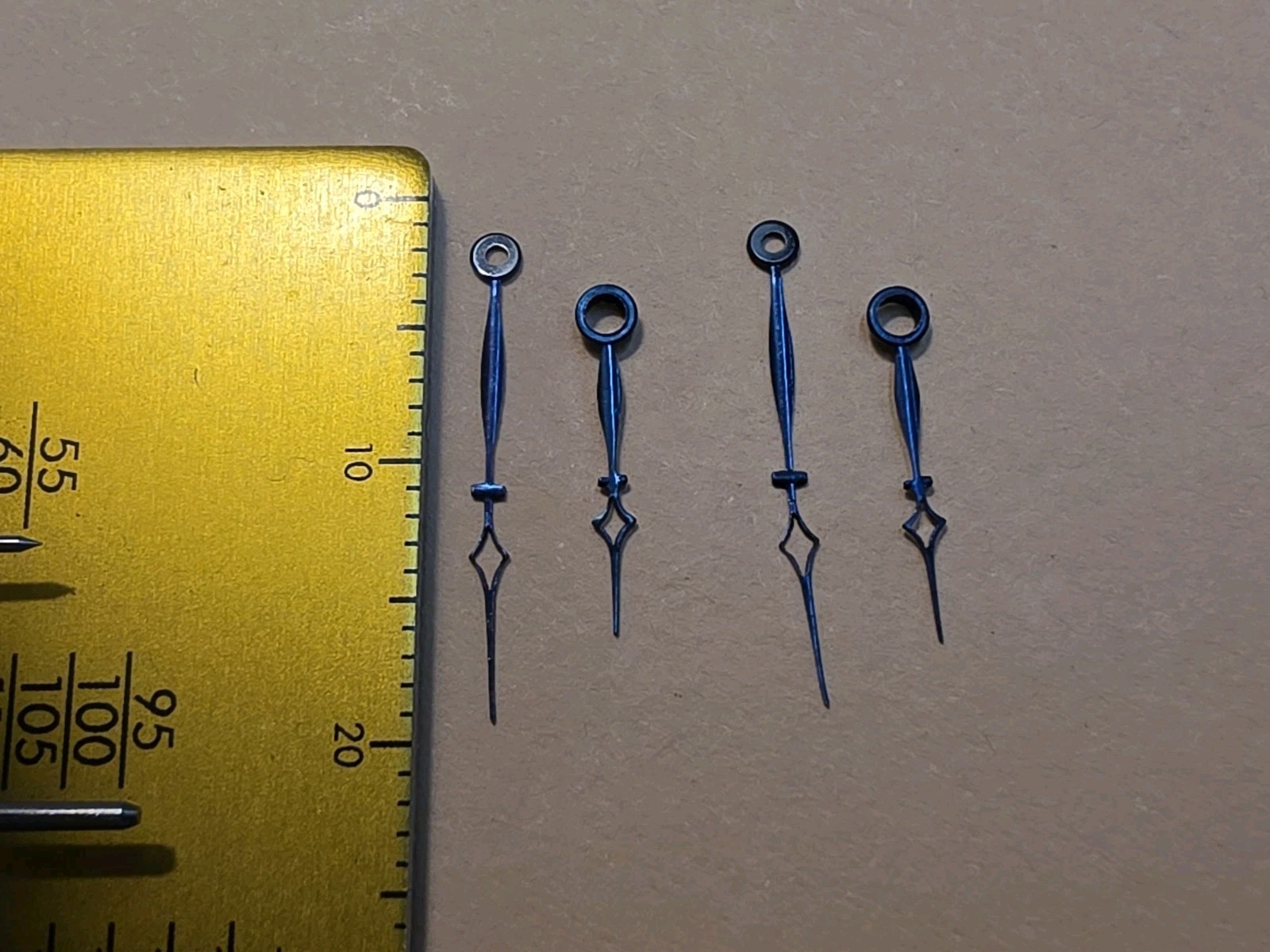 2 Sets Of NOS Elgin 12s Pocket Watch Blue Cathedral Hands 150/90 For Restoration